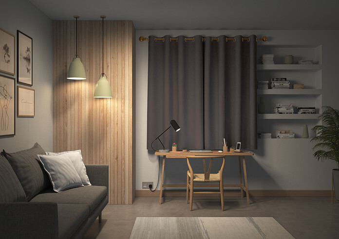 Faux Suede, Dark Chocolate - Made to Measure Curtains - Image 7